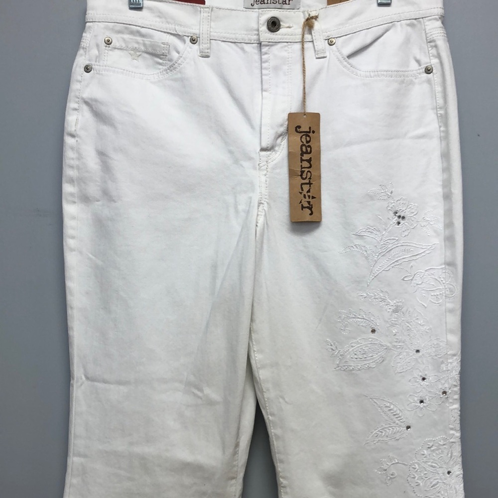 Jeanstar embroidered flare leg jeans